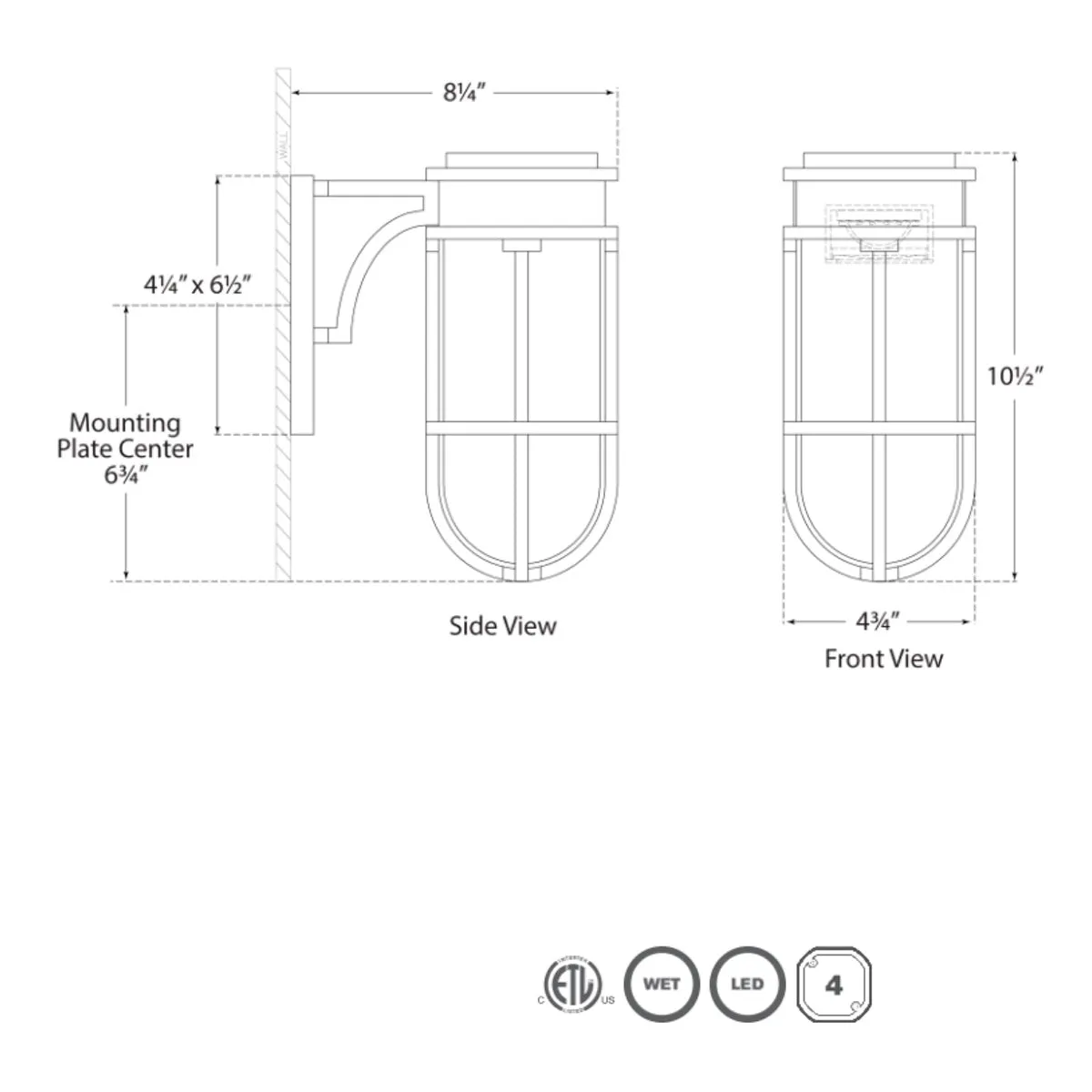 Gracie Tall Bracketed Sconce