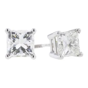 Grande Princess Diamond Stud Earrings 3ct - G/H SI3