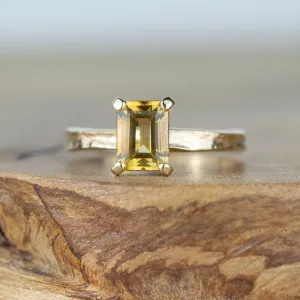 Guinevere Citrine Gold Statement Ring