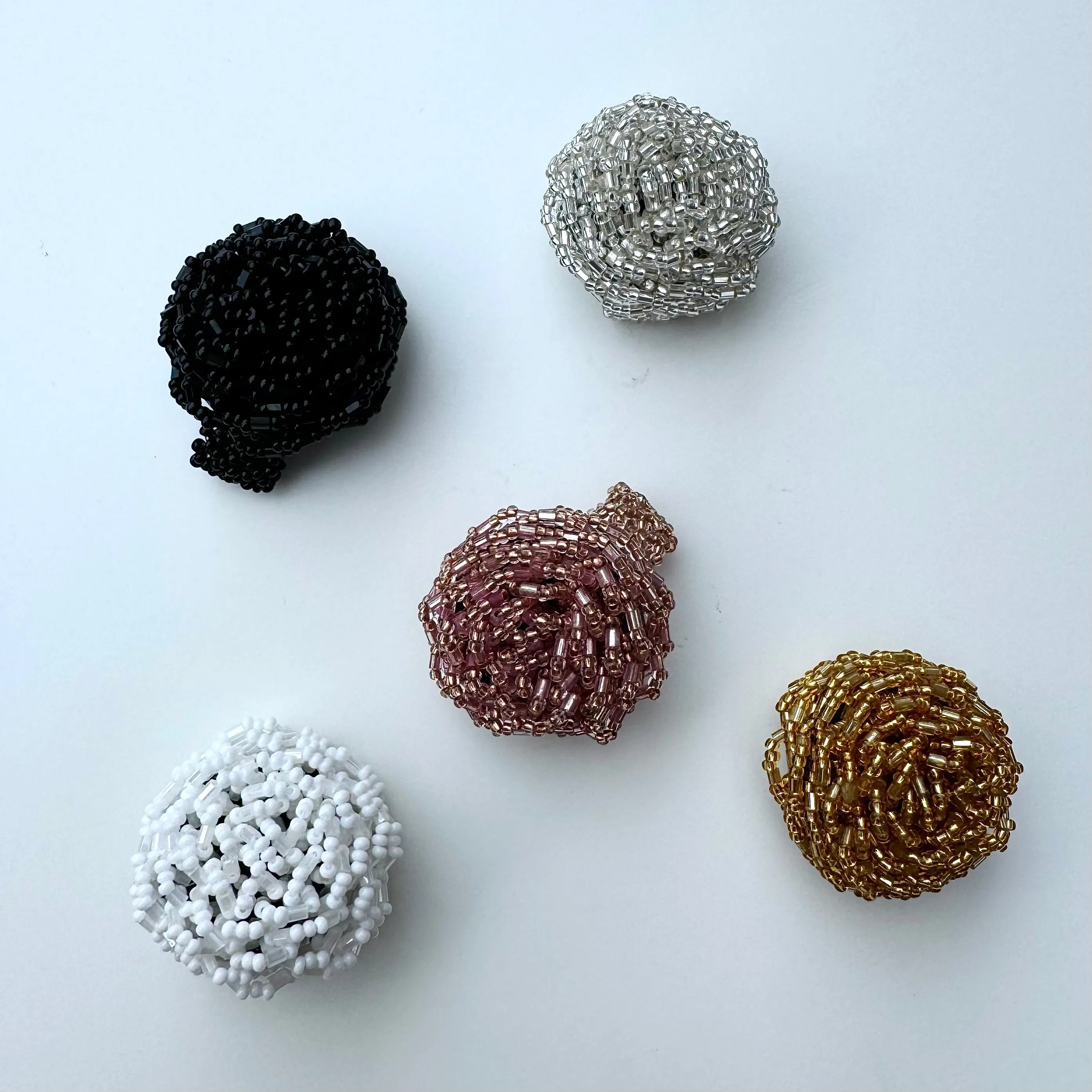 Handmade Beaded Statement Ring (Staple colours)