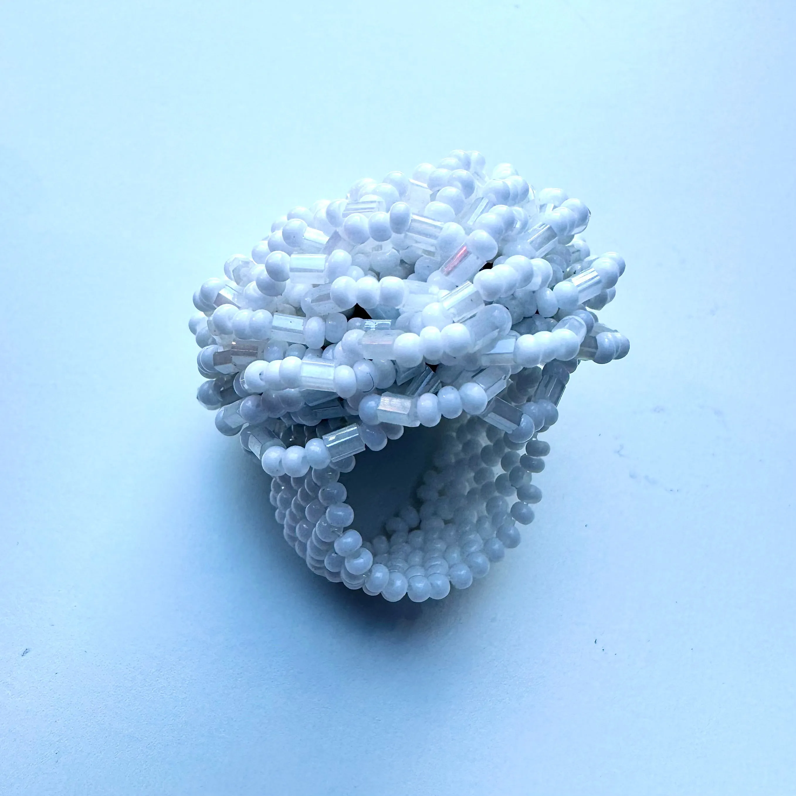 Handmade Beaded Statement Ring (Staple colours)
