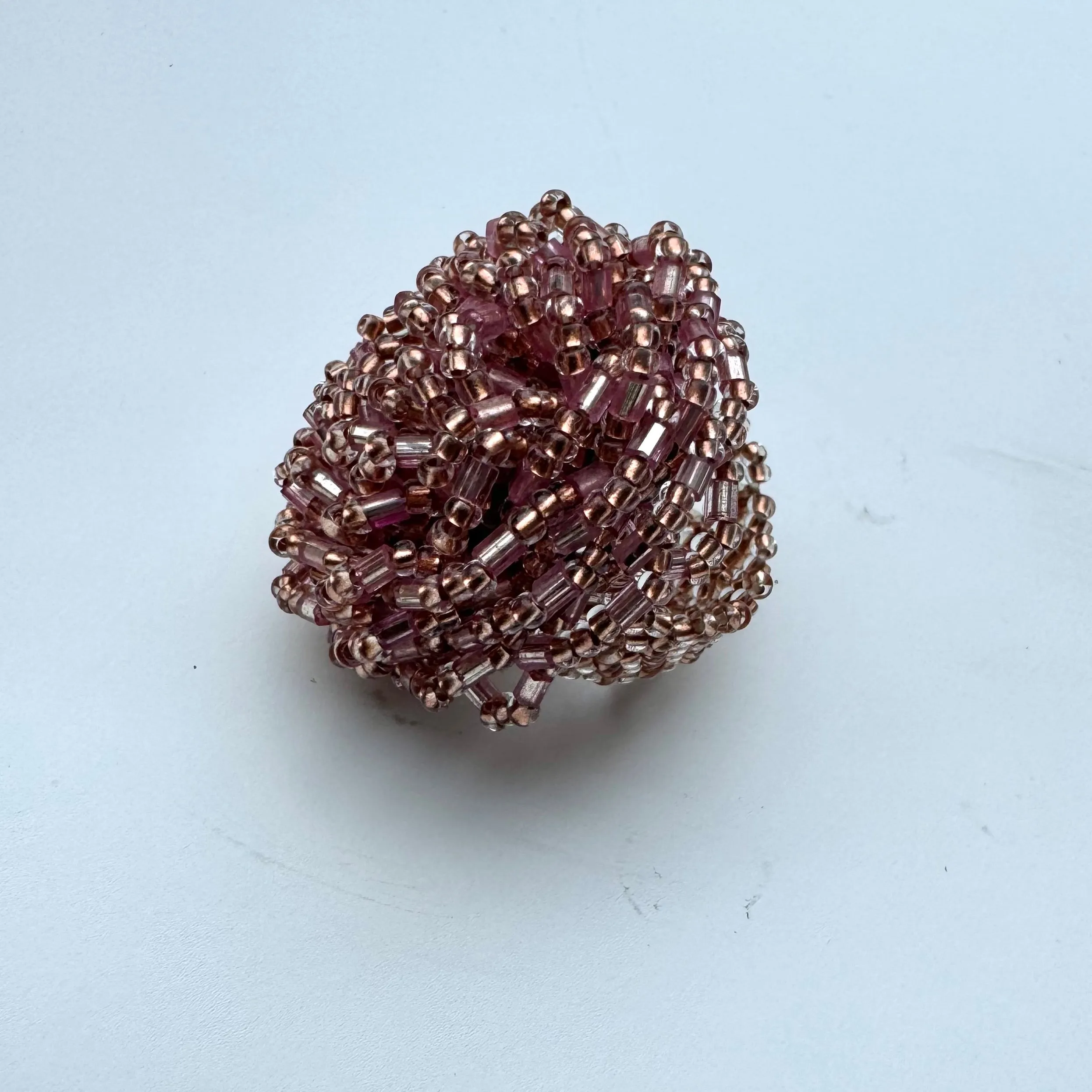 Handmade Beaded Statement Ring (Staple colours)