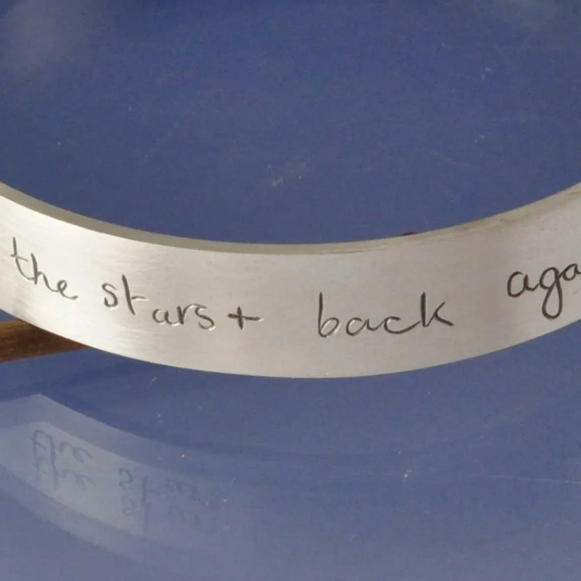 Handwriting Personalised Bangle -12mm Custom Cuff