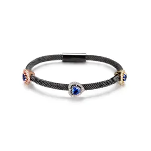 Heart Cable Station Bangle