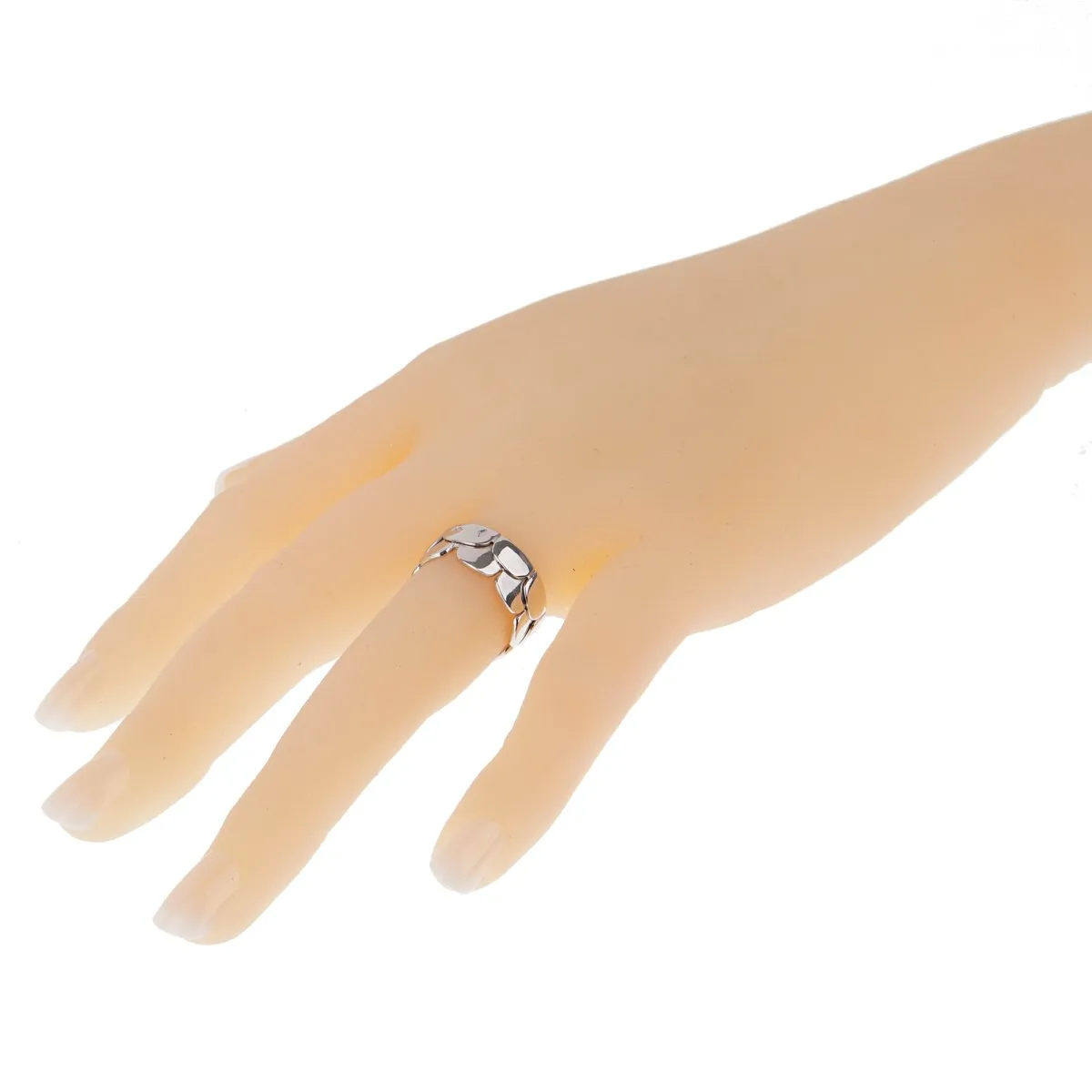 Hermes White Gold Arch Band Ring
