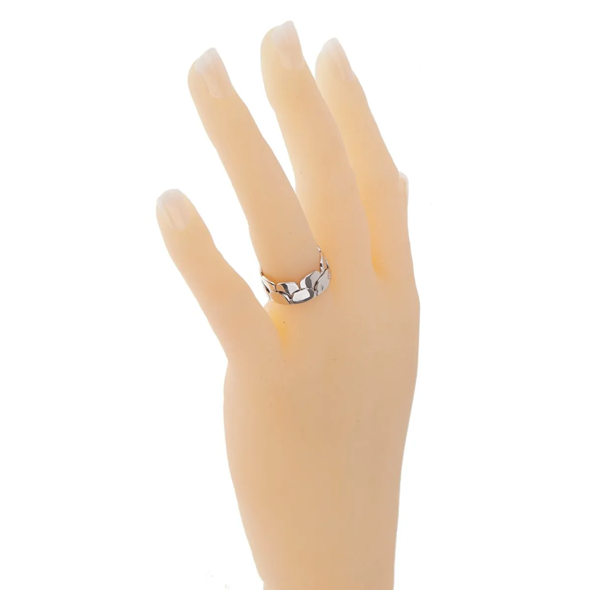 Hermes White Gold Arch Band Ring
