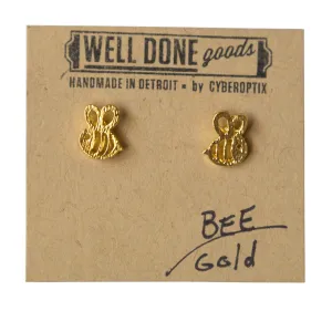 Honey Bee Stud Earrings