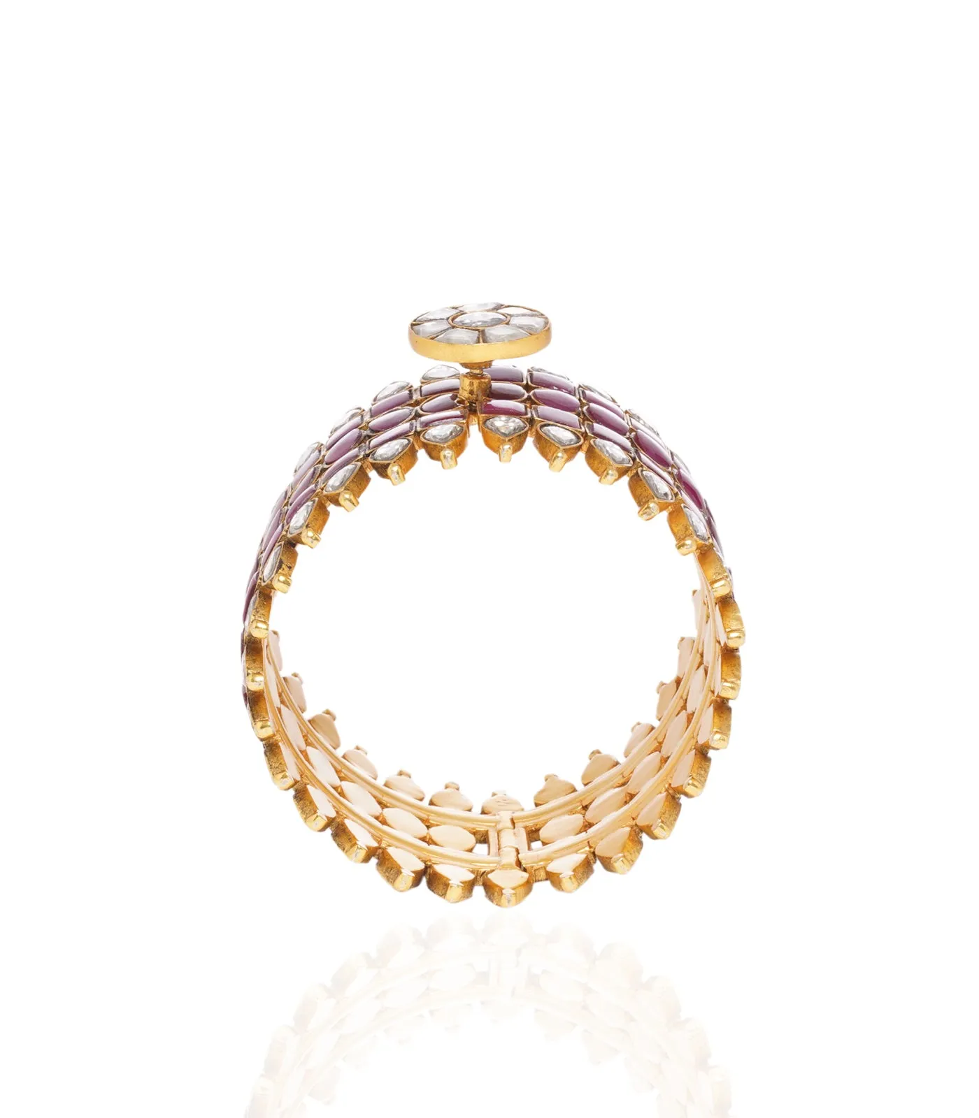 Jayaswi Ruby Kundan Bangle
