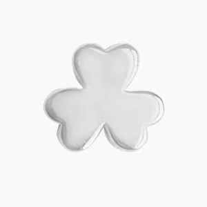 KD Shamrock Earring in Sterling Silver (single earring)