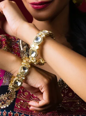 Kundan American Diamond Bangle Pair