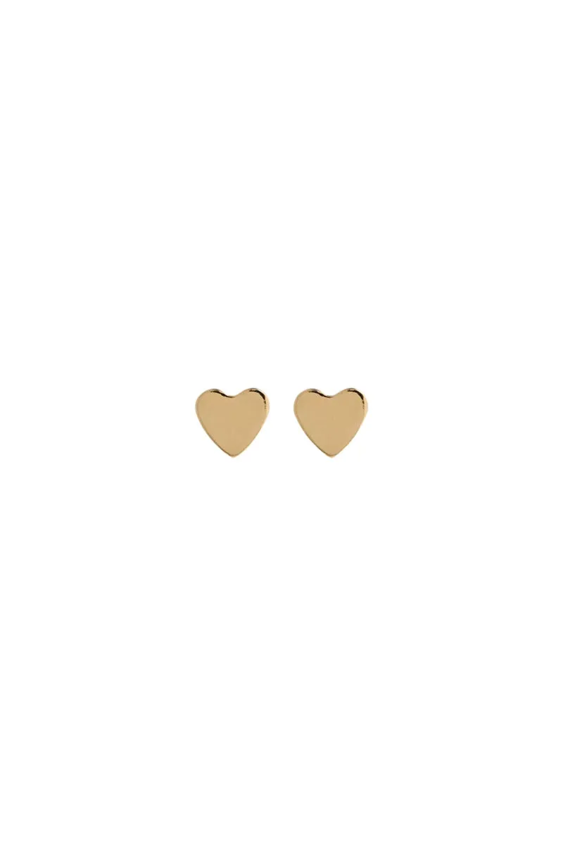 Lisbeth Coeur Studs (Gold or Silver)