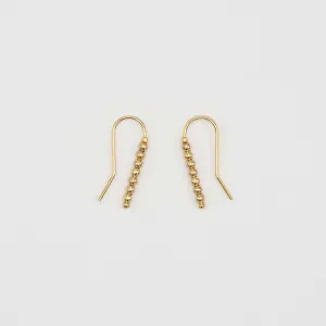 LULI GOLD BEADED DROP EARRINGS