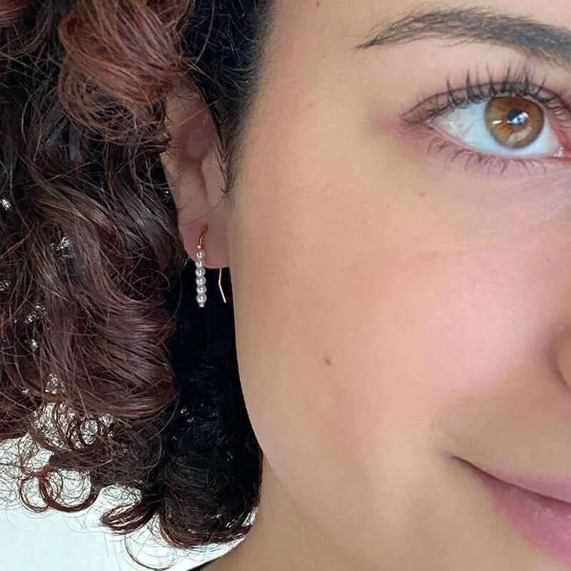 LULI PEARL BEADED DROP EARRINGS