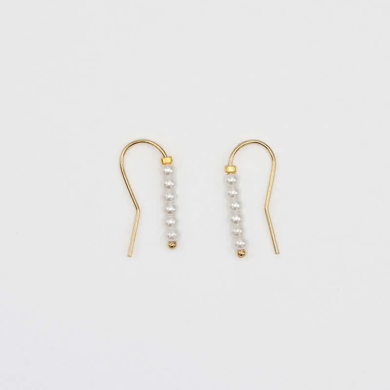 LULI PEARL BEADED DROP EARRINGS
