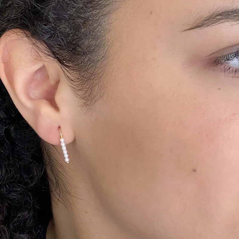 LULI PEARL BEADED DROP EARRINGS