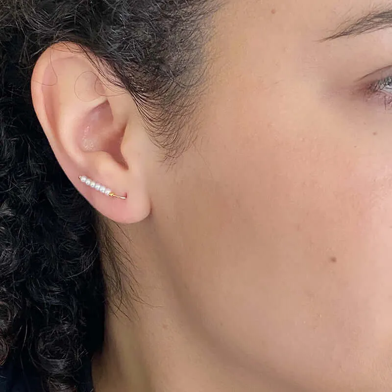 LULI PEARL BEADED DROP EARRINGS