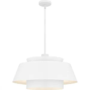 Lumi 3-Light Matte White Pendant