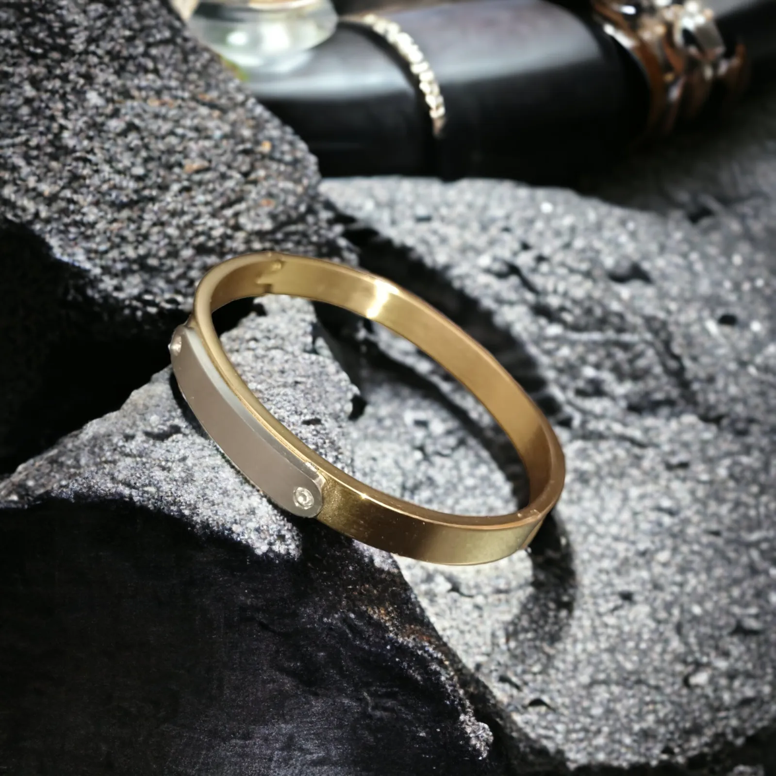 Luxury Cuff Retro Vintage Stainless Steel Bracelet