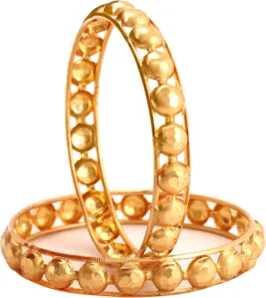 Meenakshi imitation Set of 2 Handcrafted Gold Plated Pea Pod Matar Bangles Bollywood Designer Jewelry Gift For Her Bangle Bracelets In Gold Tone For Women