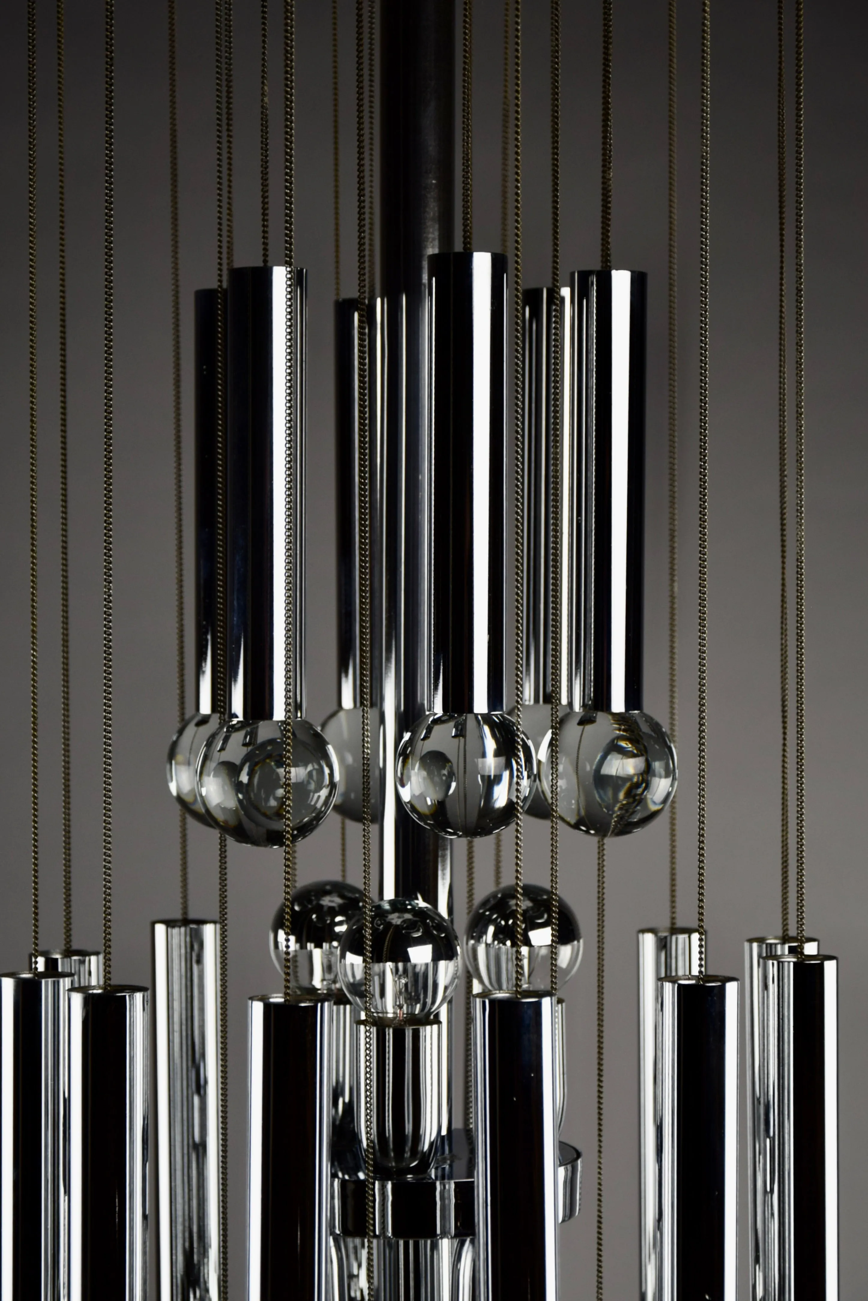 Mid Century Modern Chandelier by Gaetano Sciolari