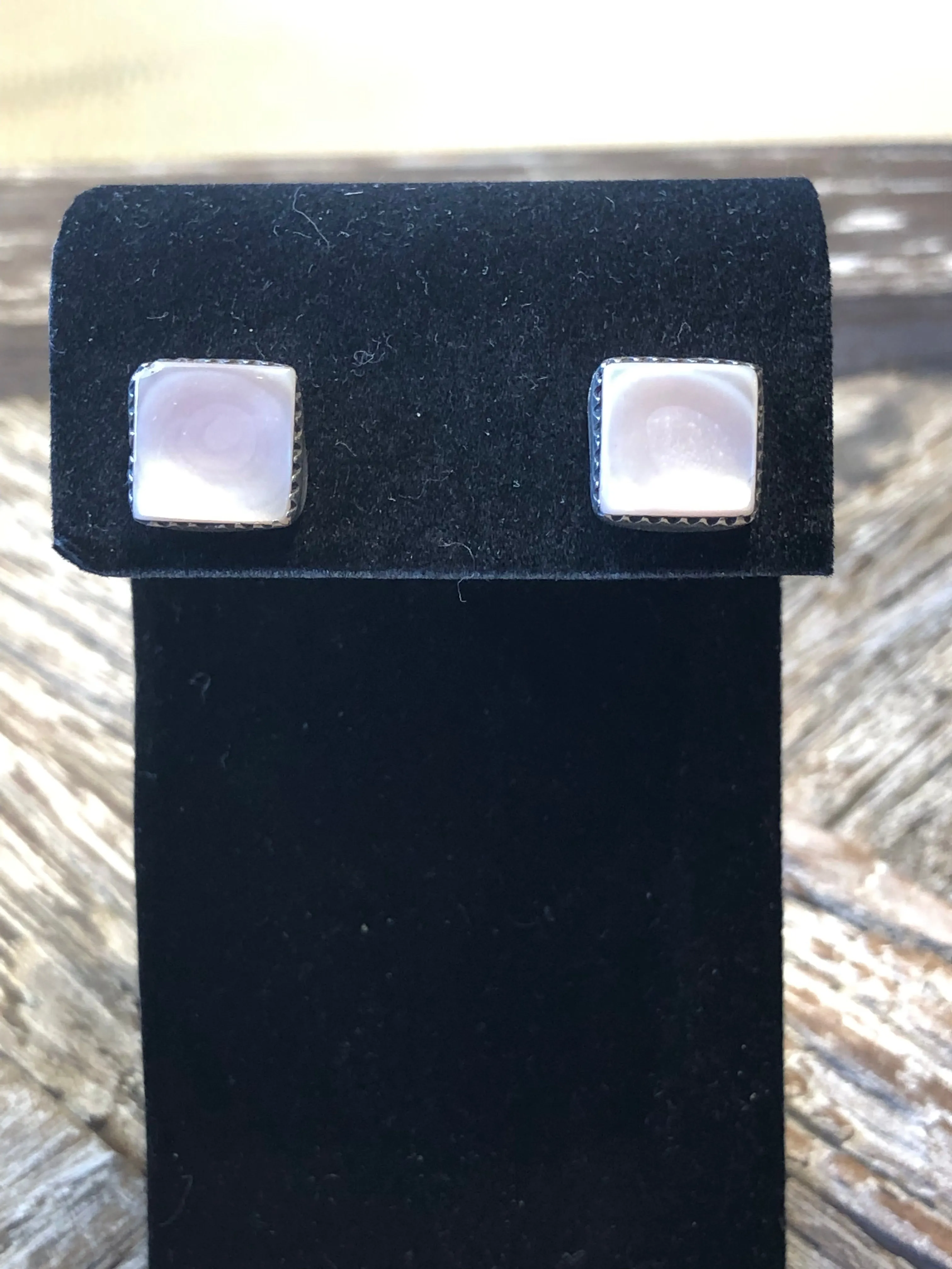 Mother of Pearl Stud Earrings