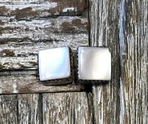 Mother of Pearl Stud Earrings