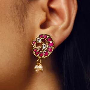 Neema Peacock Studs