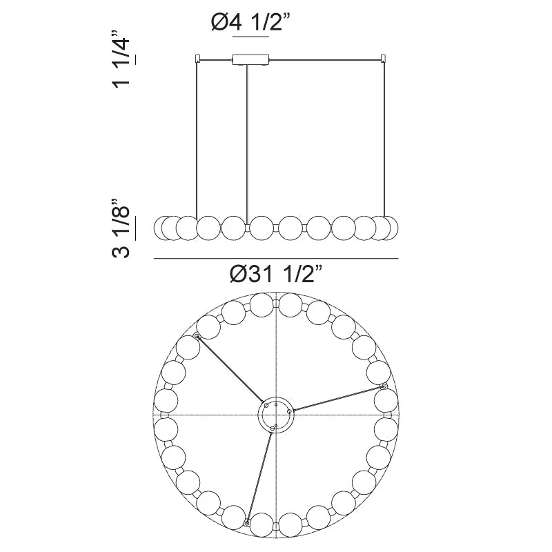 Oni 31" LED Pendant