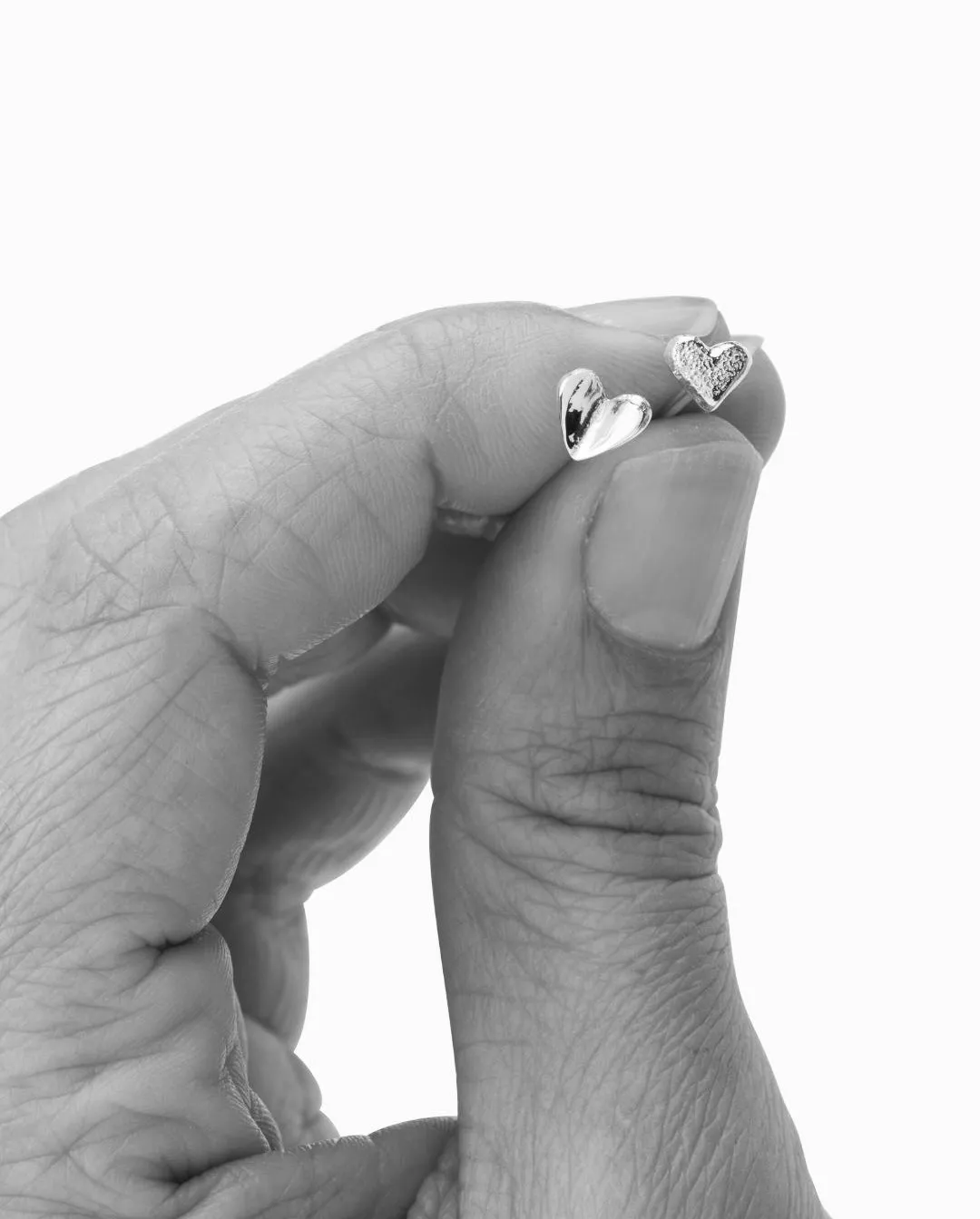 Open Heart Stud | Yellow Gold