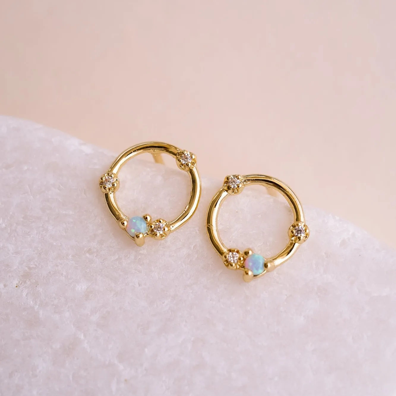 Orbital Glow Opal Studs