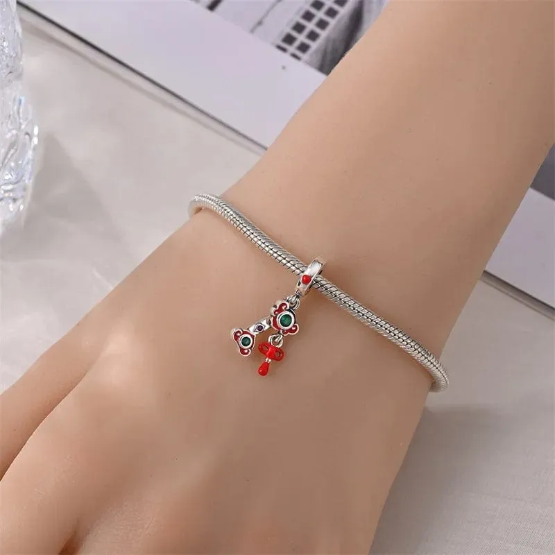 Ornate Ruyi Symbol of Blessings Dangle Charm