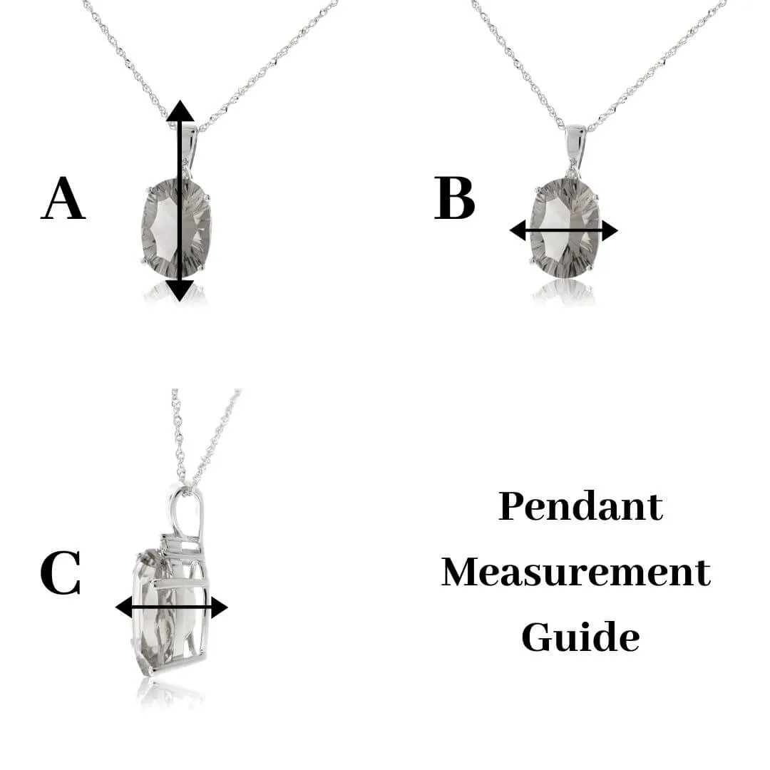 Pear Shaped Blue Sapphire Diamond Drop Pendant