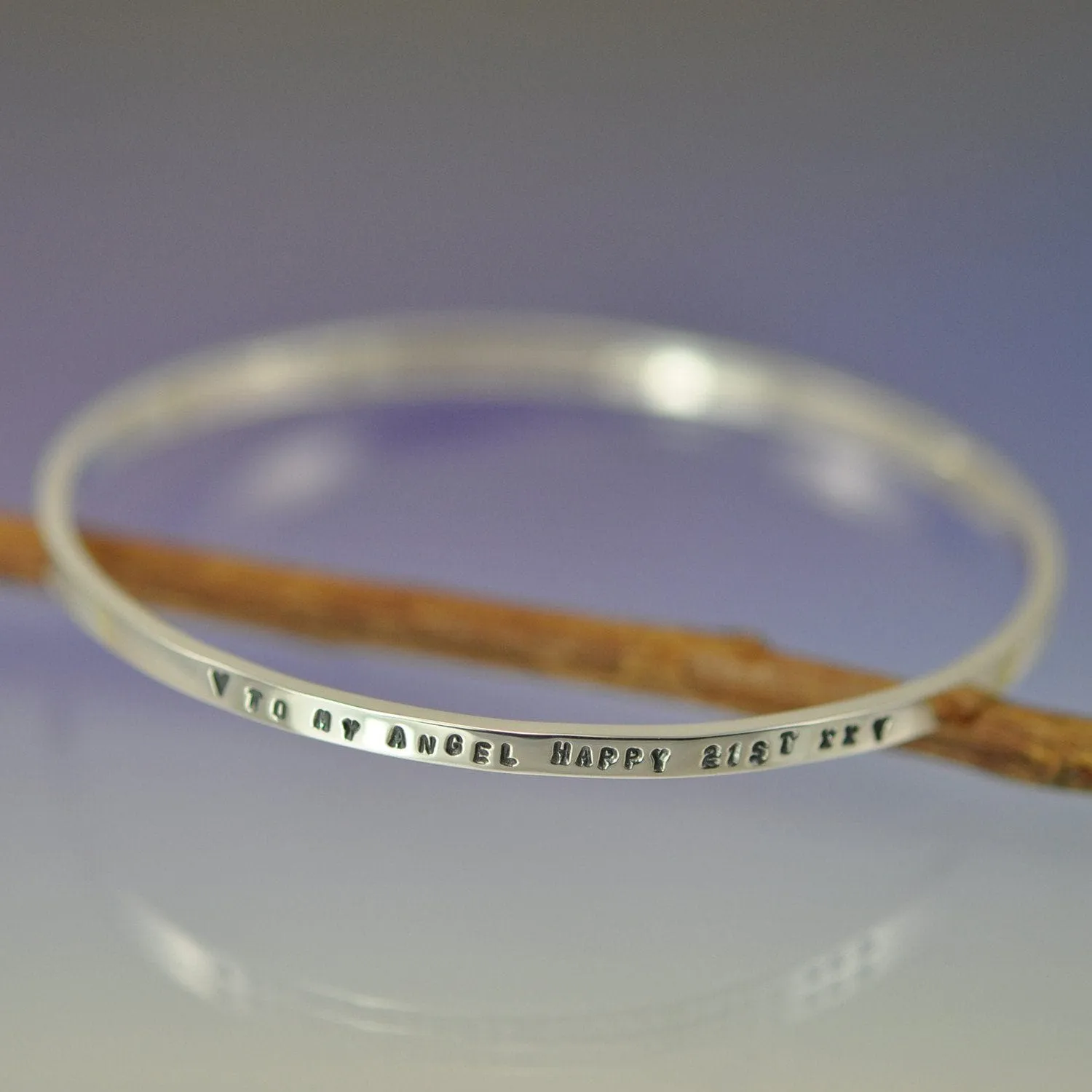 Personalised Bangle | Custom 3mm