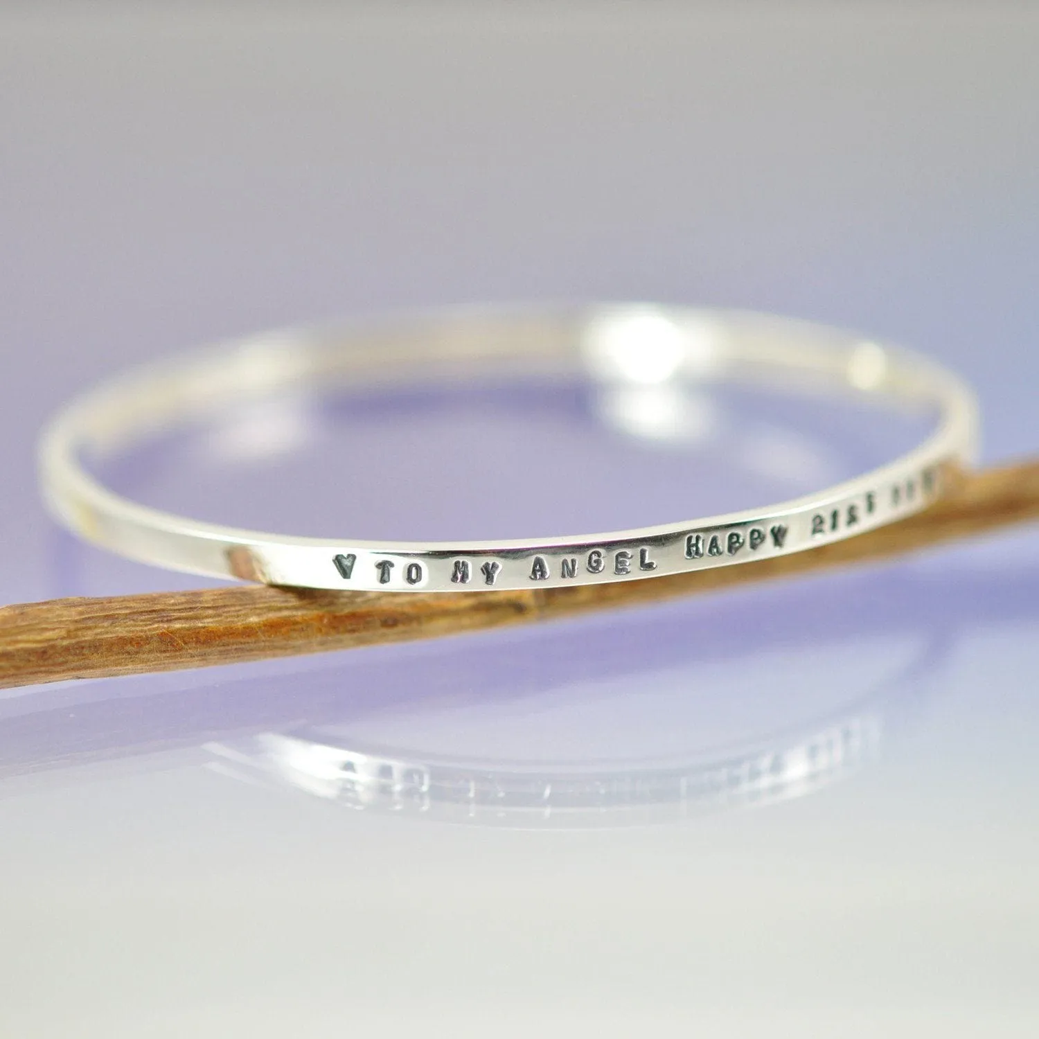Personalised Bangle | Custom 3mm