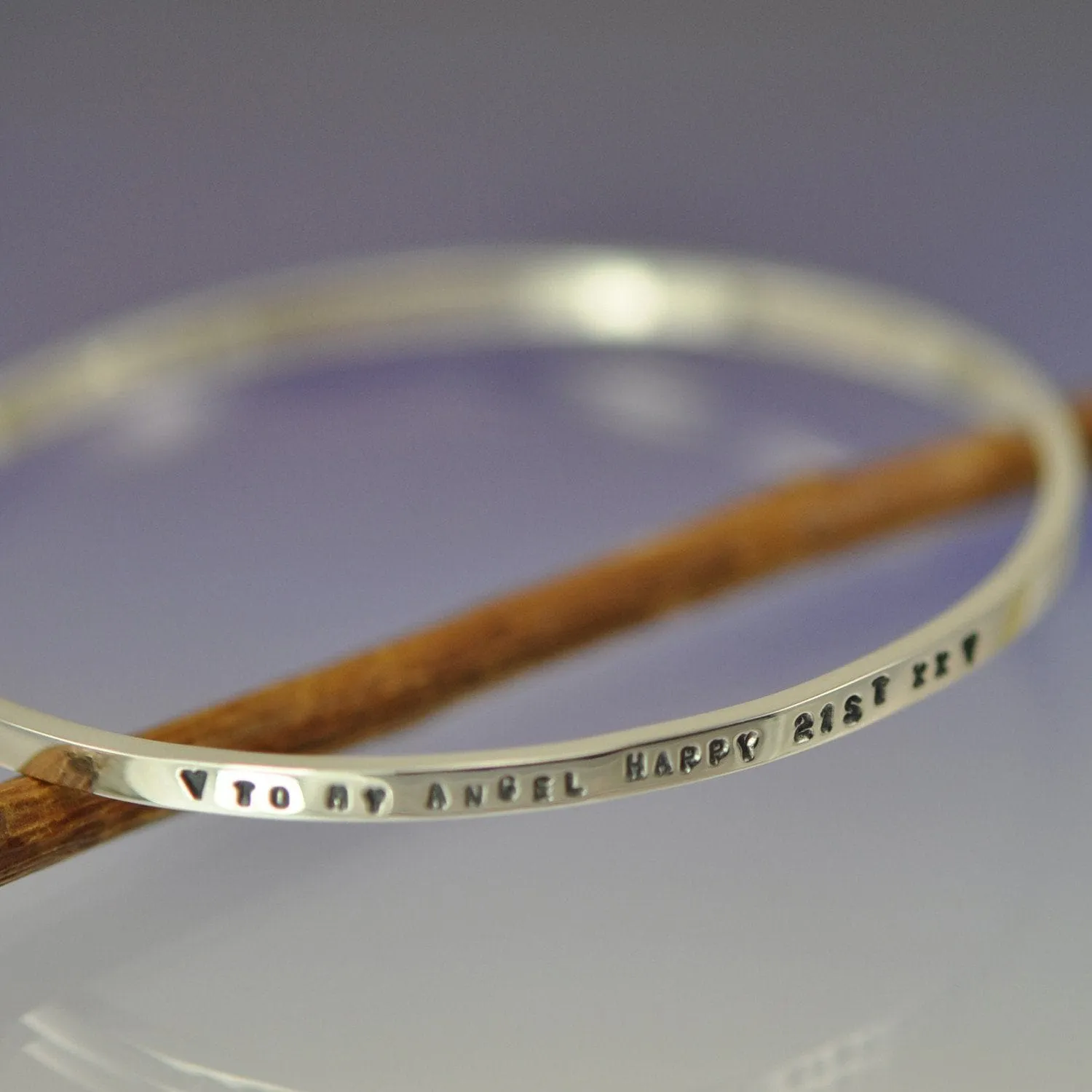 Personalised Bangle | Custom 3mm