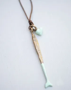 Pesci Che Volano Platessa Necklace Mint