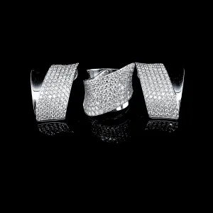 PREORDER | Crossover Statement Diamond Jewelry Set 14kt