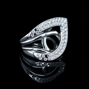 PREORDER | Paved Statement Diamond Ring 14kt