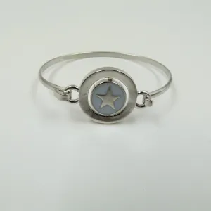 "wish" and star spinning disc bangle