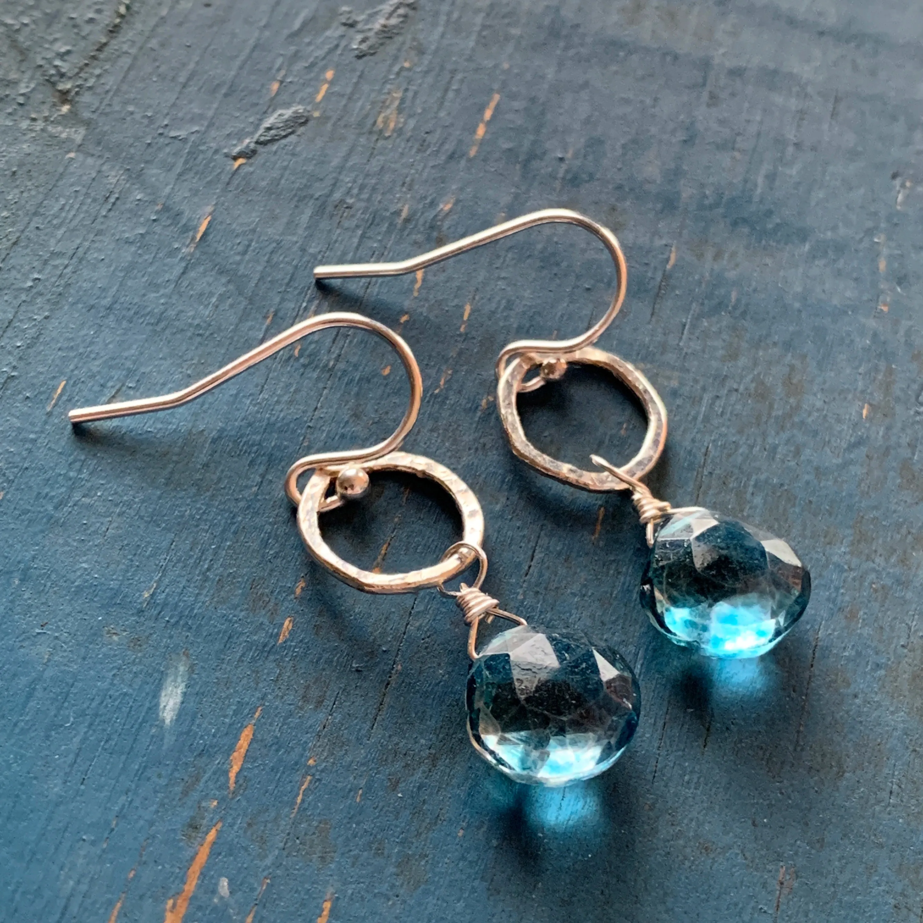 Sarina Earrings / Silver   Blue