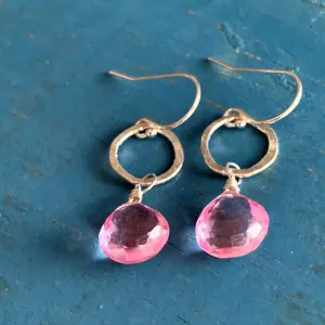 Sarina Earrings / Silver   Pink