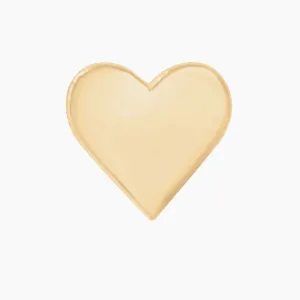 SigKap Heart Earring in 14k Gold (single earring)