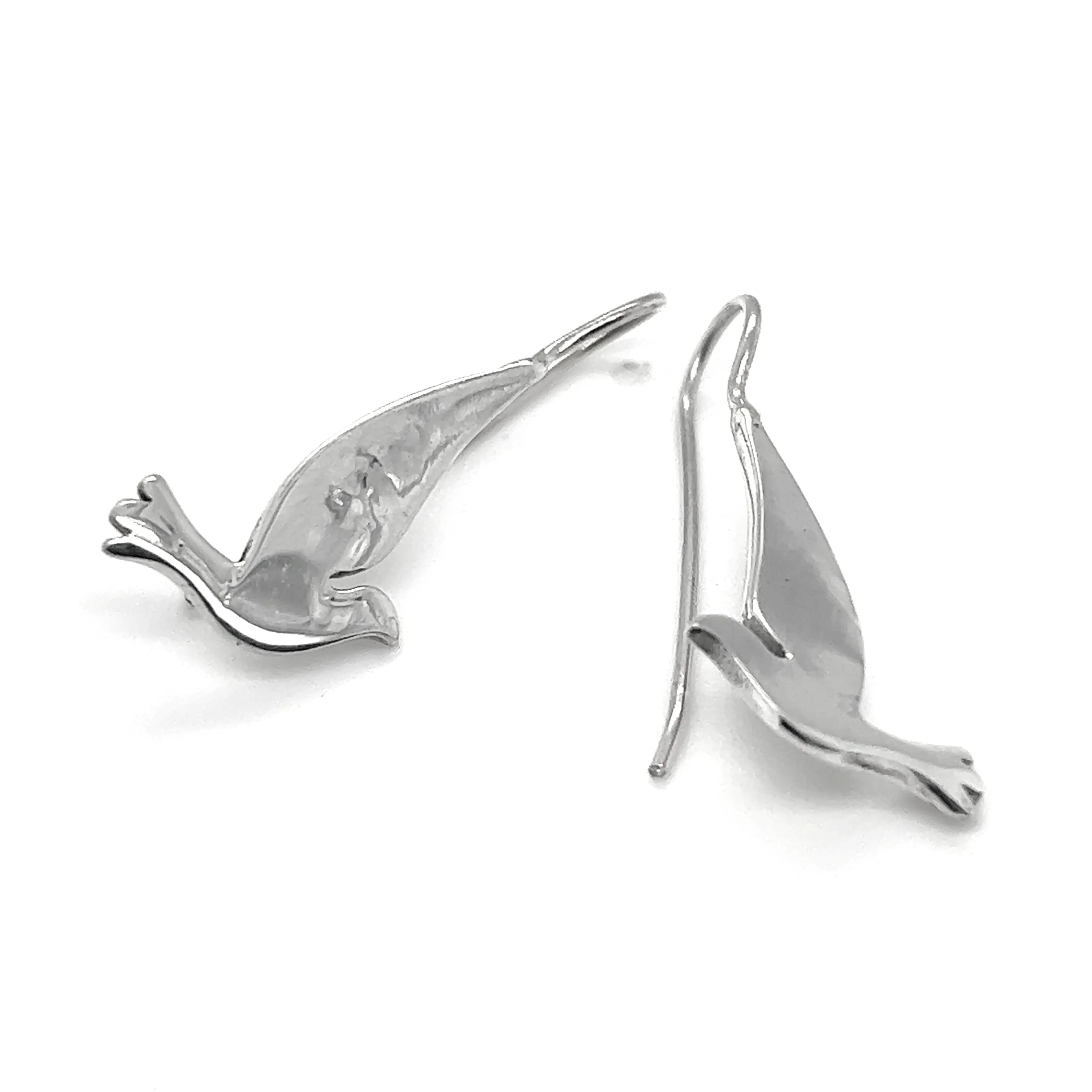 Silver Dove Earrings