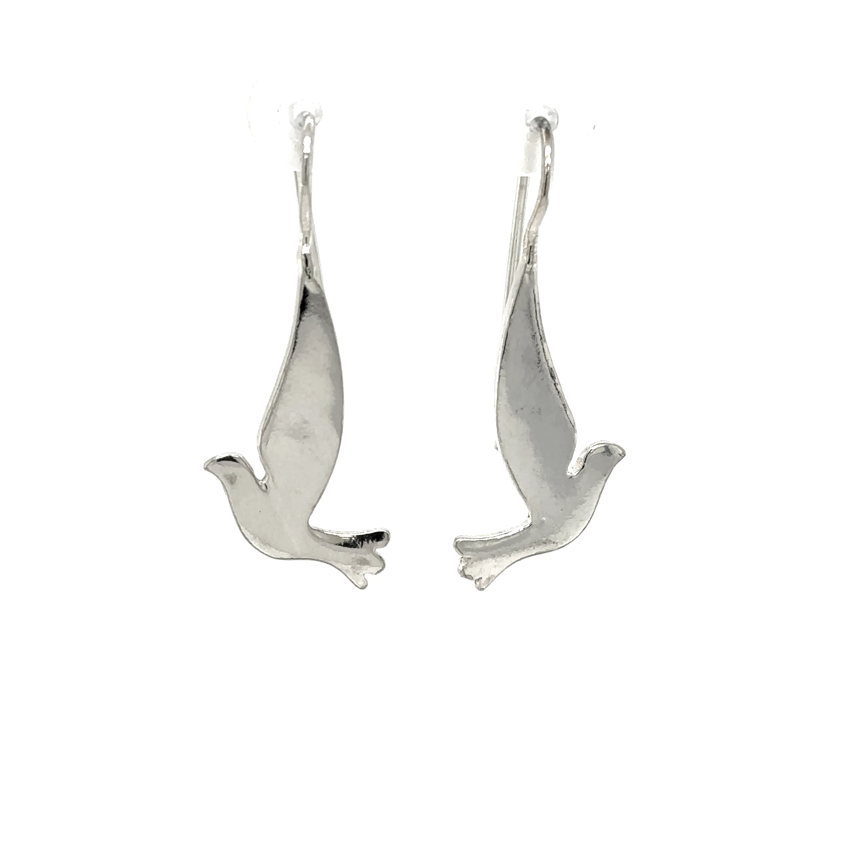 Silver Dove Earrings
