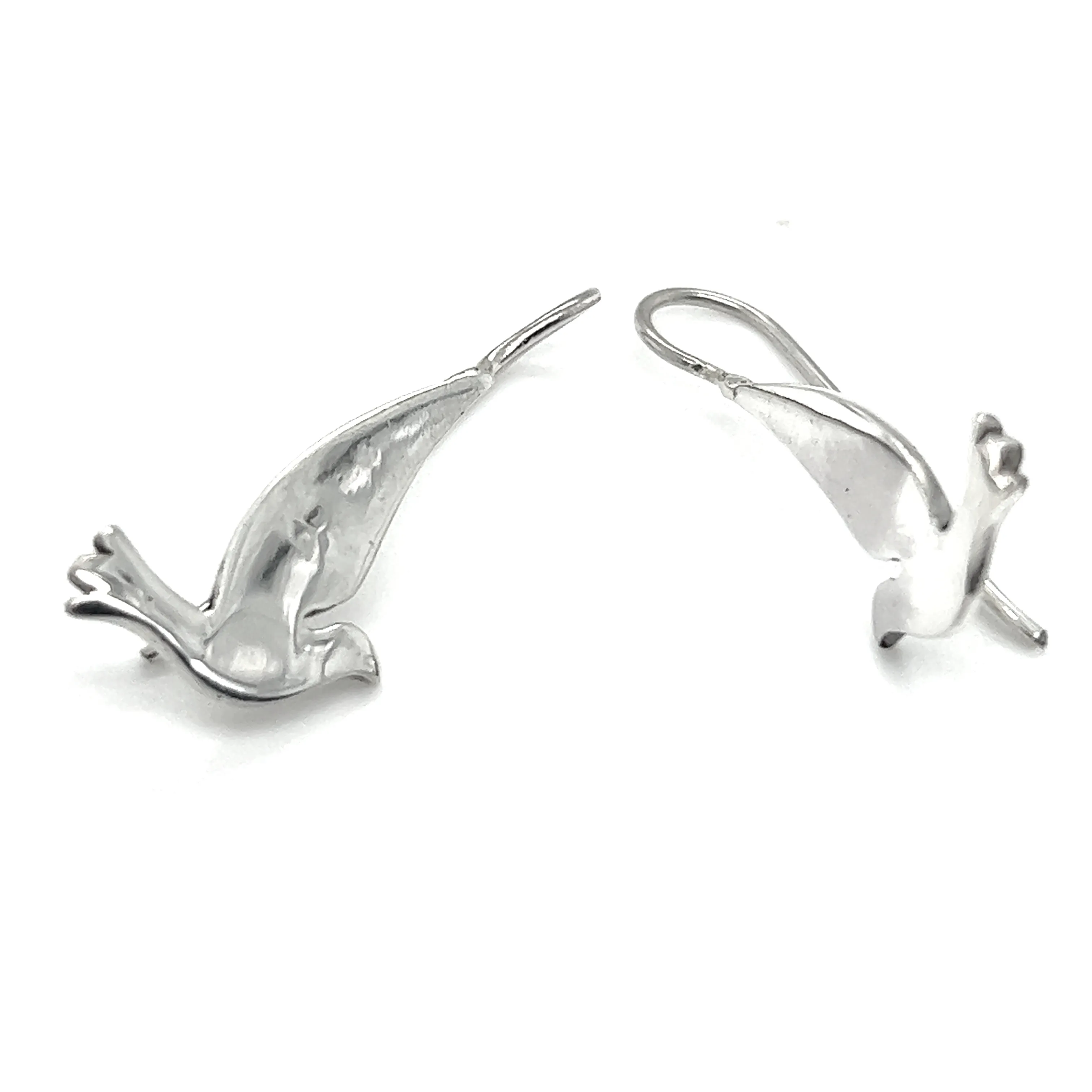 Silver Dove Earrings
