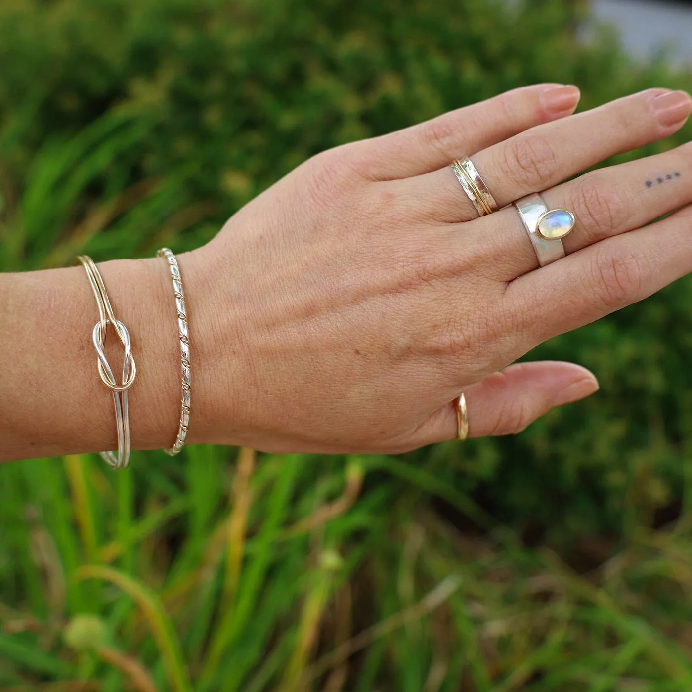 Simple 3mm Half Round Band - Gold Filled