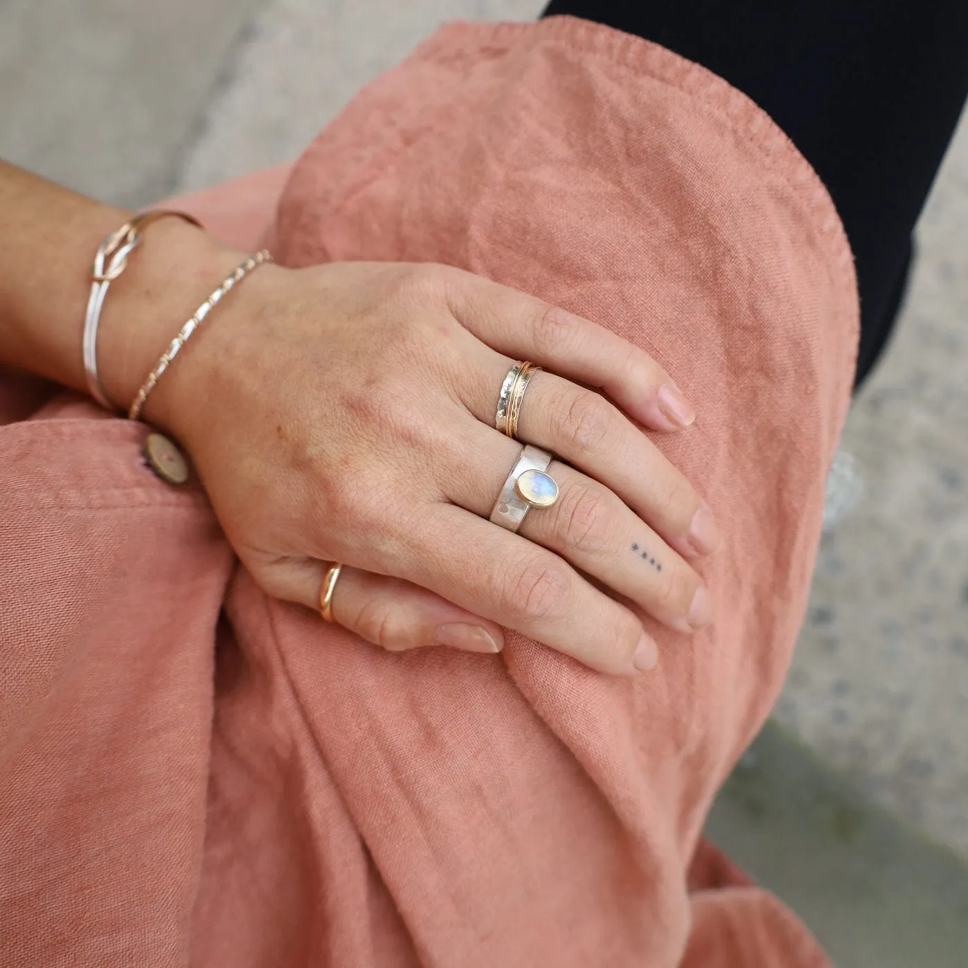 Simple 3mm Half Round Band - Gold Filled