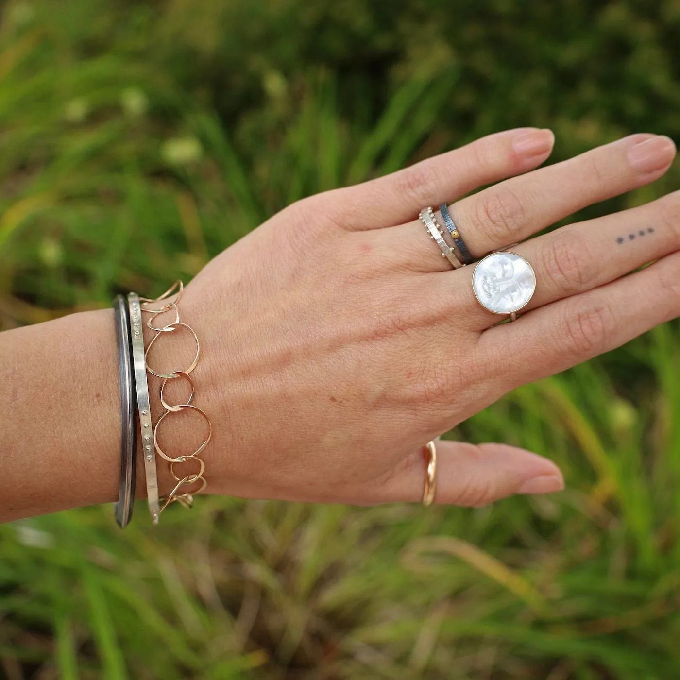 Simple 3mm Half Round Band - Gold Filled