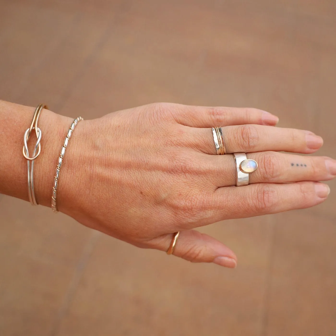 Simple 3mm Half Round Band - Gold Filled