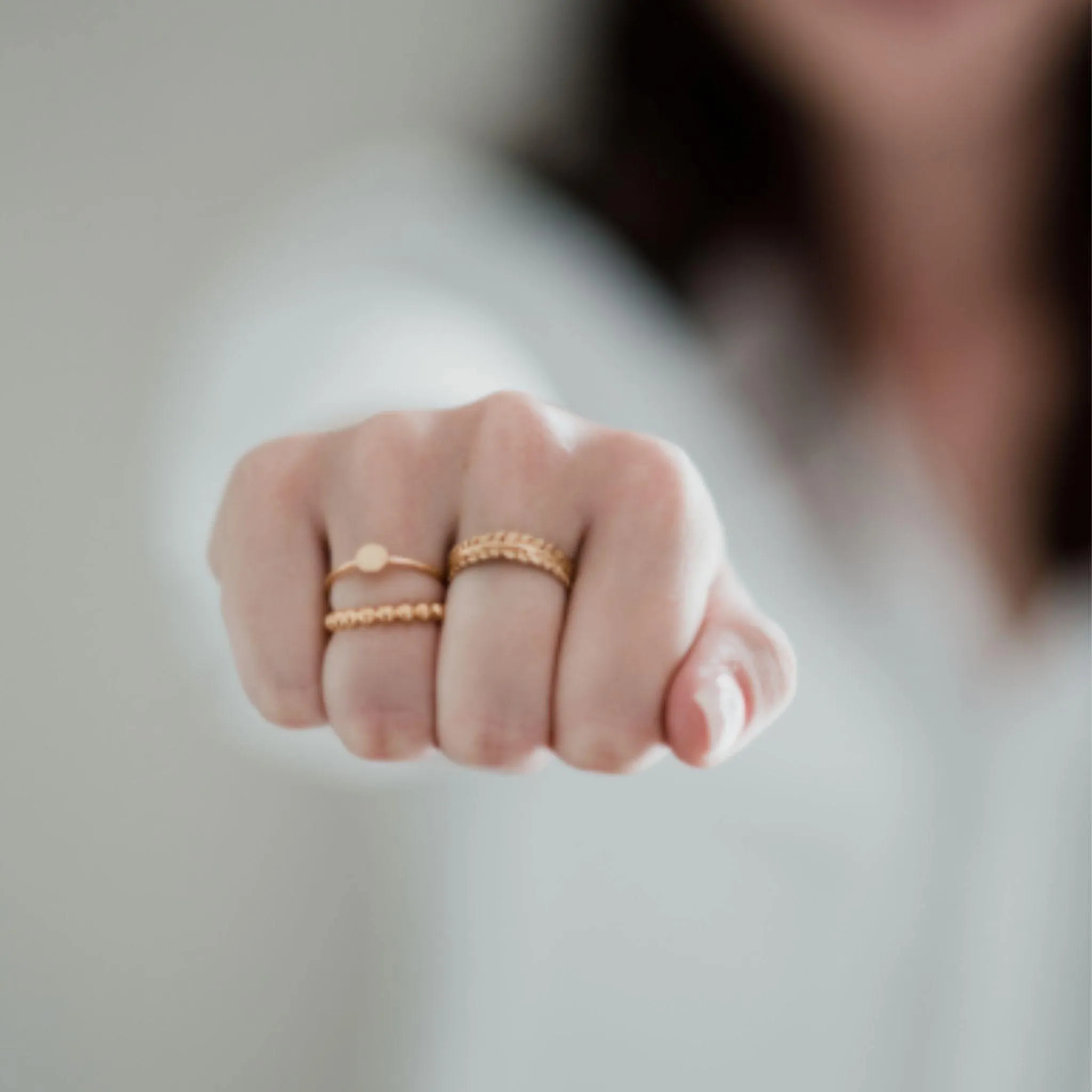 Simple Ball Stack Ring